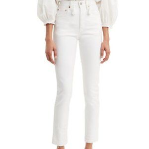 Levi's 501 Skinny Off White Jeans 26x28 (Clued In)